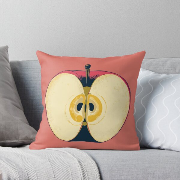 Item preview, Apple Half Illustration | Colourful Fruit Wall Art designed and sold by Swanke Studio.