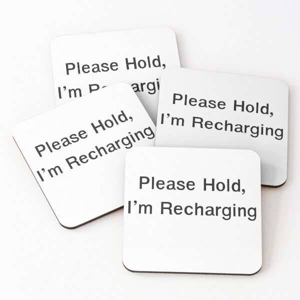 Item preview, Please Hold I'm Recharging - Minimal Introvert Quote designed and sold by Thanat Studio.