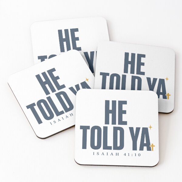 Item preview, He Told Ya Isaiah 41:10 Bold Christian Faith designed and sold by Kid-roi.