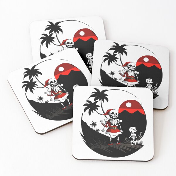 Item preview, Skeleton Santa Beach Holiday designed and sold by For-Cat Studio.