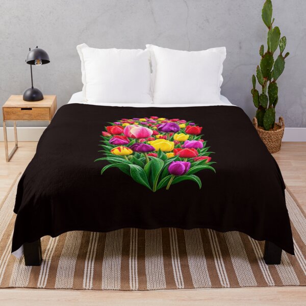 Item preview, Colorful Tulip Field – Spring Flower Art designed and sold by TZehrfeldPhotos.
