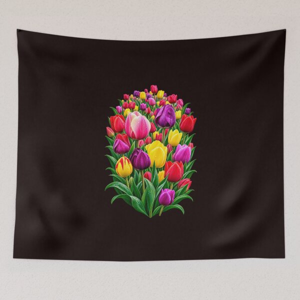 Item preview, Colorful Tulip Field – Spring Flower Art designed and sold by TZehrfeldPhotos.