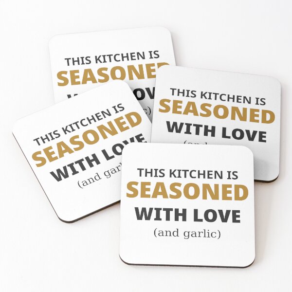 Item preview, This Kitchen Is Seasoned With Love (And Garlic) designed and sold by The Needery.