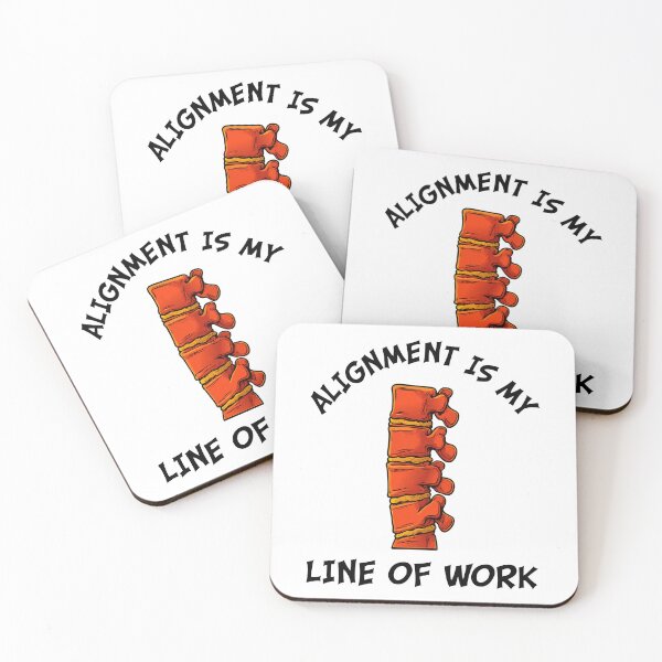 Item preview, Alignment Is My Line Of Work Funny Chiropractor Science Gift designed and sold by ScienceCorner.