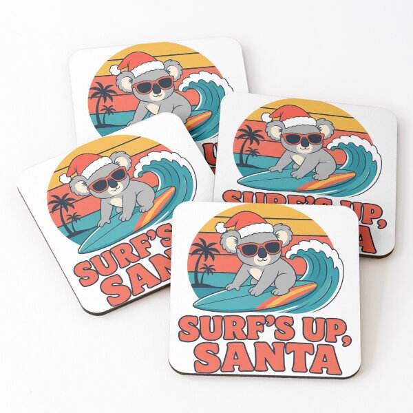 Item preview, Surf's Up Santa Koala Aussie Christmas Tee designed and sold by DTSA.
