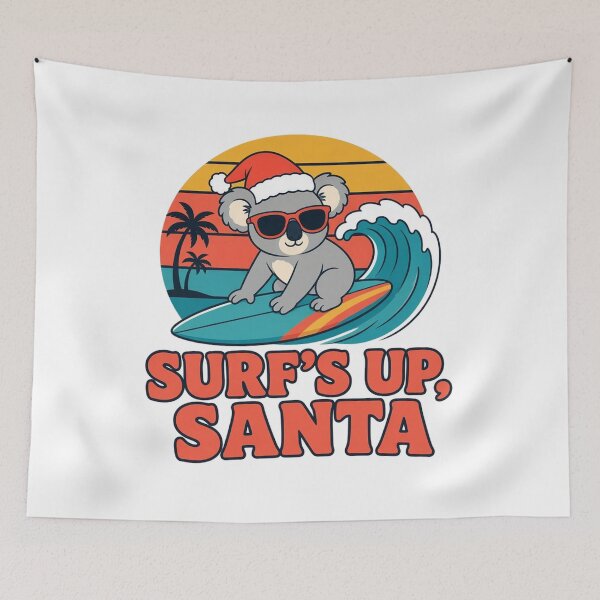 Item preview, Surf's Up Santa Koala Aussie Christmas Tee designed and sold by DTSA.
