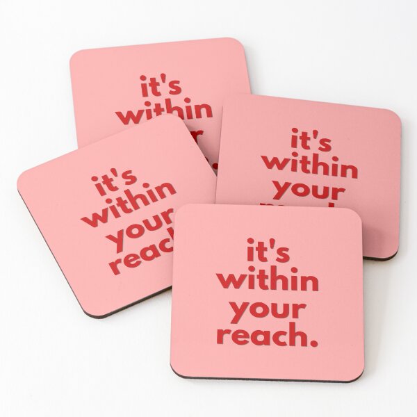 Item preview, (Red) It's Within Your Reach Minimal Typography Motivation designed and sold by r-wan-design.