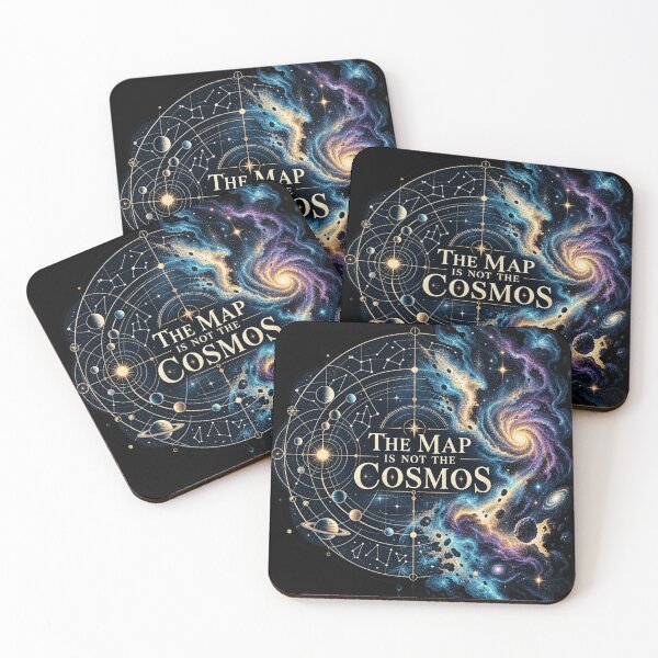 Item preview, The Map Is Not The Cosmos Art - Philosophical Astronomy Design    designed and sold by AstroPal28.