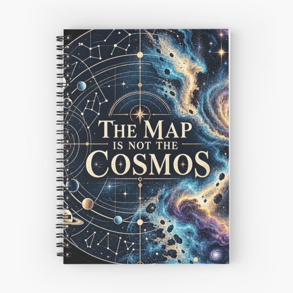 Item preview, The Map Is Not The Cosmos Art - Philosophical Astronomy Design    designed and sold by AstroPal28.