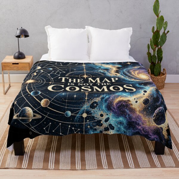 Item preview, The Map Is Not The Cosmos Art - Philosophical Astronomy Design    designed and sold by AstroPal28.