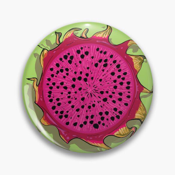 Item preview, Dragon Fruit Illustration | Colourful Tropical Fruit Wall Art designed and sold by Swanke Studio.