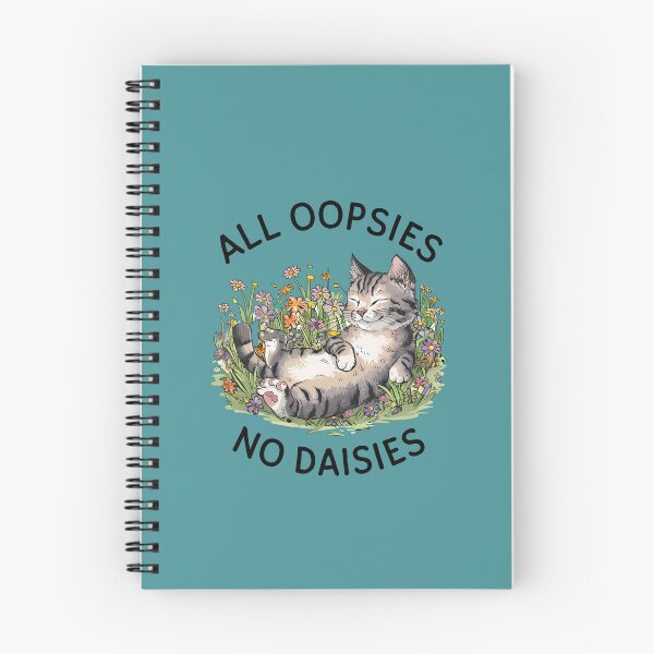 Item preview, All Oopsies No Daisies Funny Lazy Cat Floral Design designed and sold by sazuii.