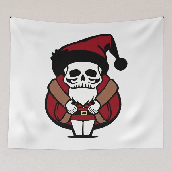 Item preview, Skeleton Santa Holding Gift Sack designed and sold by For-Cat Studio.
