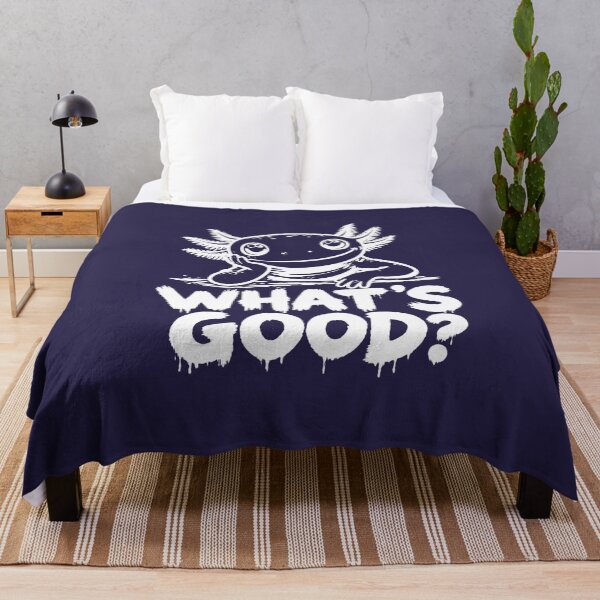 Item preview, What's Good? Perfect gift for axolotl lovers designed and sold by MalwasBasket.