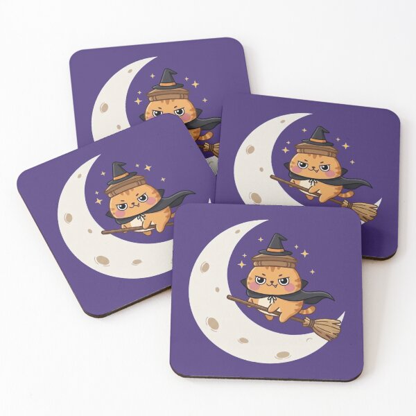 Item preview, Pip the Witch: Flying on a Crescent Moon designed and sold by Fluffsy .
