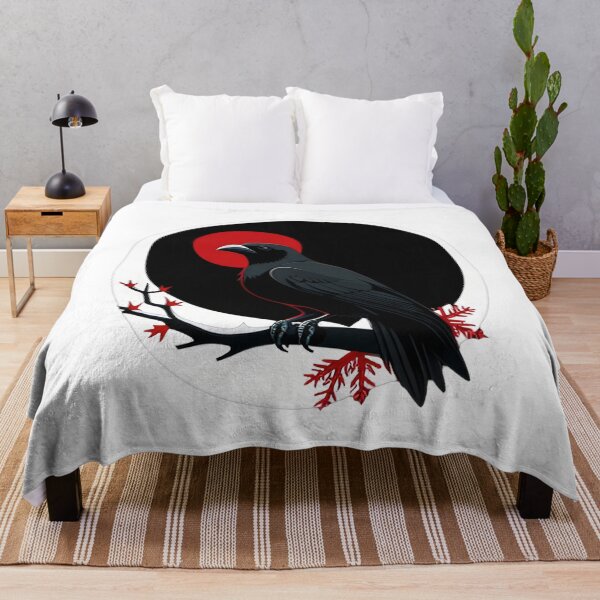 Item preview, Black Crow Yule Moon Emblem designed and sold by For-Cat Studio.
