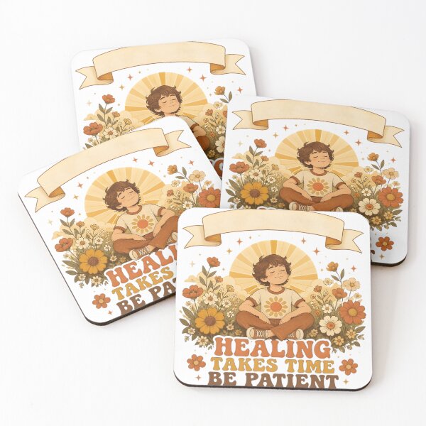 Item preview, Healing Takes Time Be Patient Retro designed and sold by Artisan-Vault.