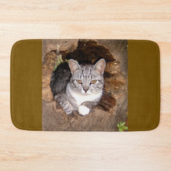 Item preview, Cat Chillin in a Log designed and sold by Duck Parrish.