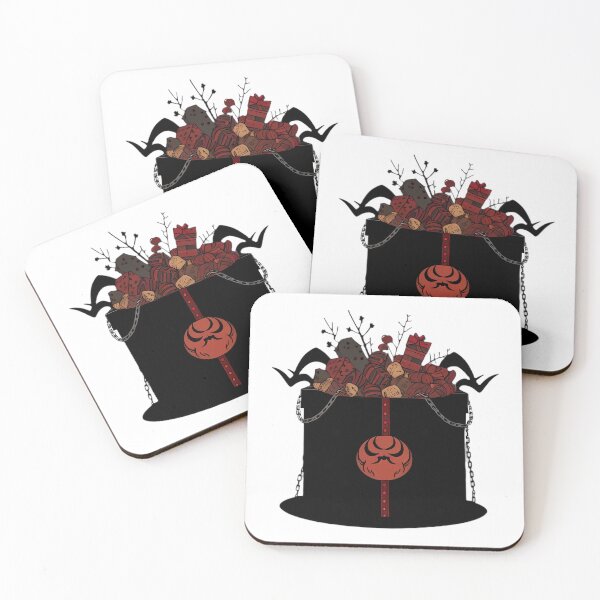 Item preview, Krampus Gift Box Holiday Art designed and sold by For-Cat Studio.