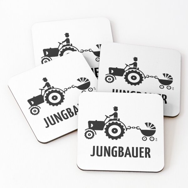 Item preview, Young farmer (farmer / tractor / stroller / baby / black) designed and sold by Roderix.