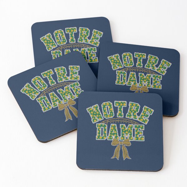 Item preview, Notre Dame Floral Shamrock Irish Football designed and sold by Floral Vintage.