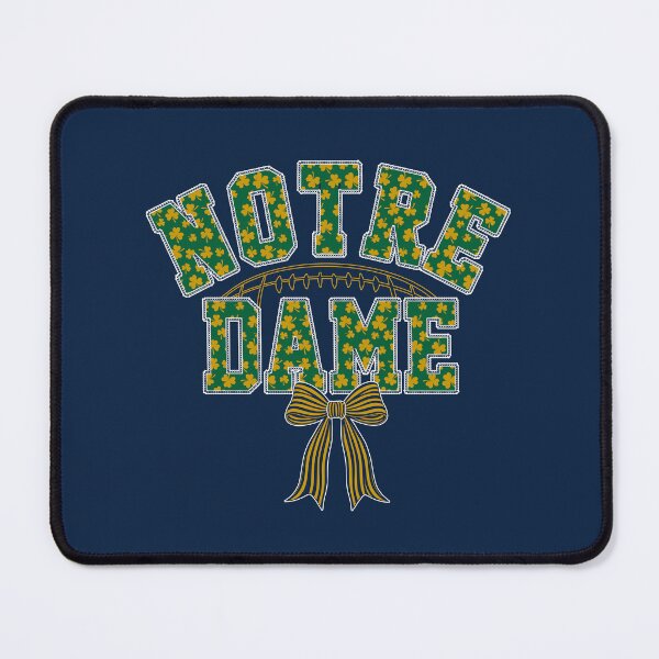 Item preview, Notre Dame Floral Shamrock Irish Football designed and sold by Floral Vintage.