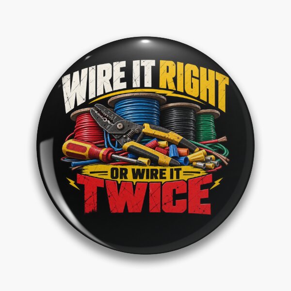 Item preview, Wire It Right or Wire It Twice – Electrician designed and sold by amndro.