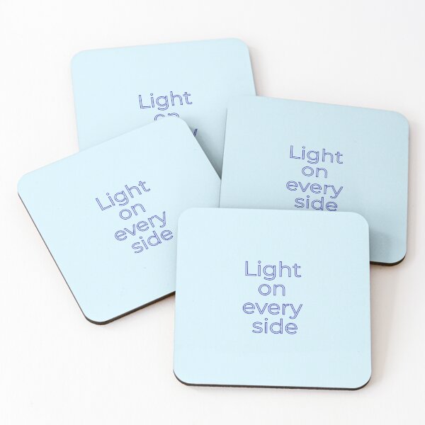 Item preview, (Blue) Light On Every Side Inspirational Christian Quote designed and sold by r-wan-design.