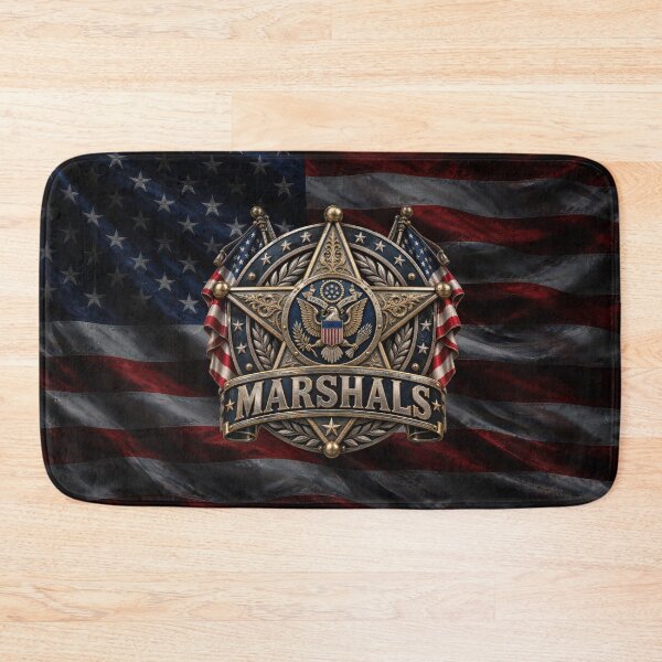 Item preview, Marshals Star Badge – Patriotic American Flag & Eagle designed and sold by ArtistWill.
