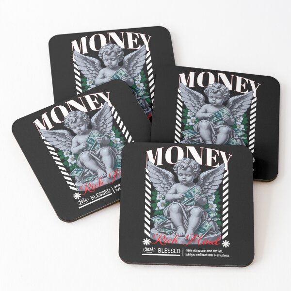 Item preview, Wealth & Abundance Angel Money Mindset Vintage Graphic Design designed and sold by teefution.
