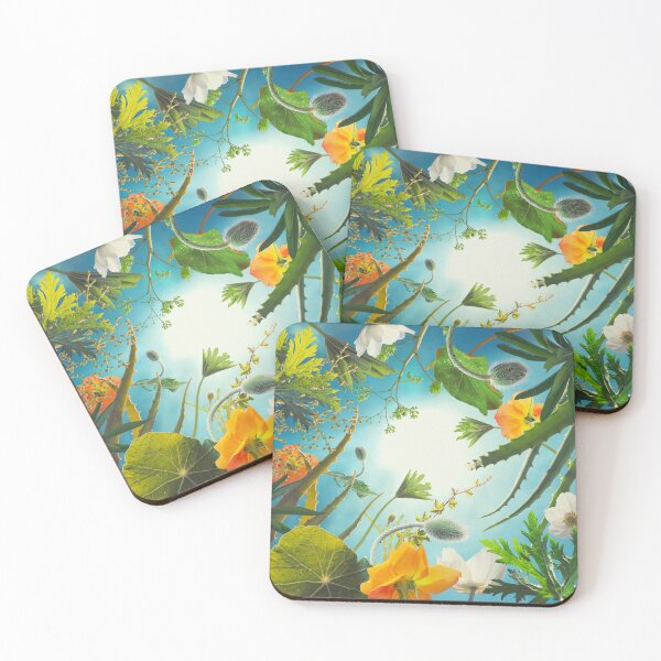 Item preview, Lush Sunlit Botanical Canopy - Wild Flora & White Poppy Sky designed and sold by Vizerskaya.