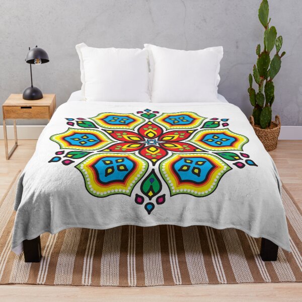 Item preview, Vibrant Multicolored Geometric Islamic Mandala Vector Motif-Red Centered designed and sold by GrafecShop.