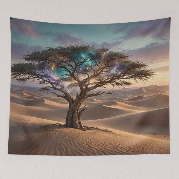 Item preview, The Last Guardian of the Golden Dunes designed and sold by DreamyWallVibes.
