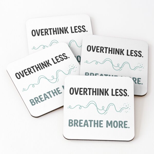 Item preview, Overthink Less Breathe More designed and sold by Flamocha.