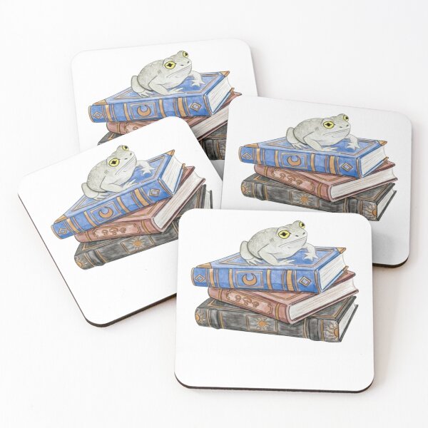 Item preview, Cottagecore Toad Sitting On Magical Spell Books Magic Witchy designed and sold by Korrelina.