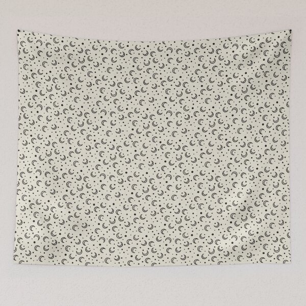 Item preview, Vintage Crescent Moon Stars Pattern Cream designed and sold by Claudia S. Design.