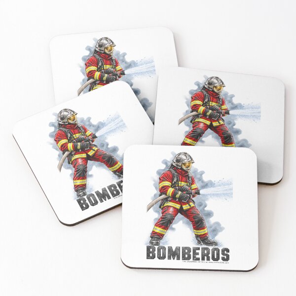 Item preview, Firefighters in action · Between water and smoke designed and sold by The Drawing Office.