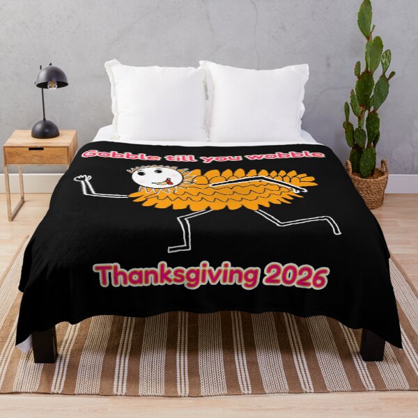 Item preview, thanksgiving gobble till you wobble funny turkey designed and sold by Shopovibe.