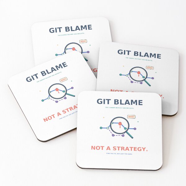 Item preview, Git Blame Is Not a Strategy - Funny Developer Humor designed and sold by Ink and Wink.