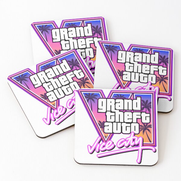 Item preview, GTA VI Vice City – Palm trees and neon colors designed and sold by Pixel Sakura Gallery.