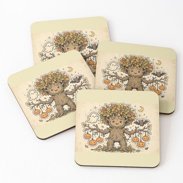 Item preview, Cute Retro Tree Man with Pumpkin Fruits designed and sold by Dhiraaj.