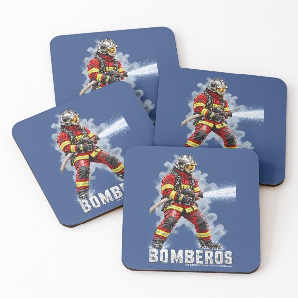 Item preview, Firefighters in action · Between water and smoke designed and sold by The Drawing Office.