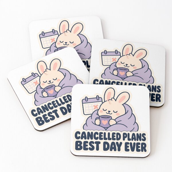 Item preview, Cancelled Plans Best Day Ever Introvert Bunny Funny Gift designed and sold by mo-carnival.
