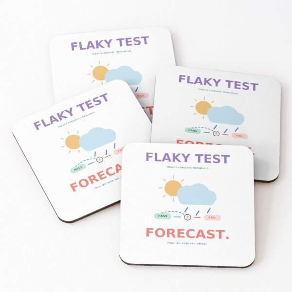 Item preview, Flaky Test Forecast - Funny QA Automation Testing Humor designed and sold by Ink and Wink.
