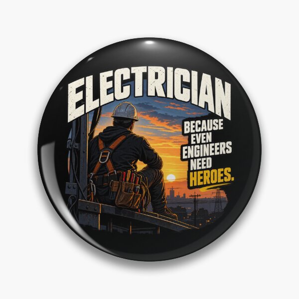 Item preview, Even Engineers Need Heroes – Electrician designed and sold by amndro.