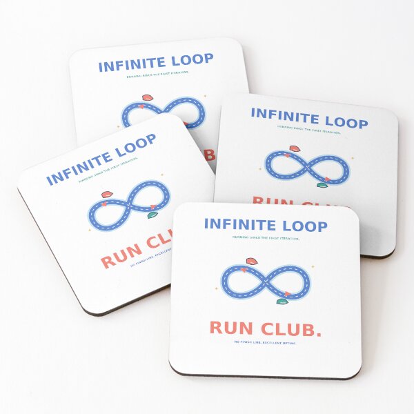 Item preview, Infinite Loop Run Club - Funny Programmer Running Humor designed and sold by Ink and Wink.