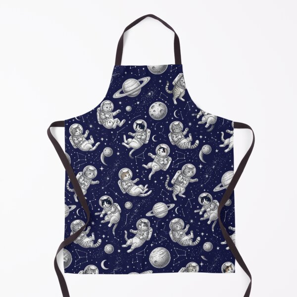 Item preview, Astro Cat Seamless Pattern Funny Spacesuit Cat Wild Pattern Gift designed and sold by FurRealStudioCo.