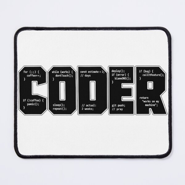 Item preview, CODER Funny Code Jokes Programmer Developer designed and sold by CalmWorldShop.