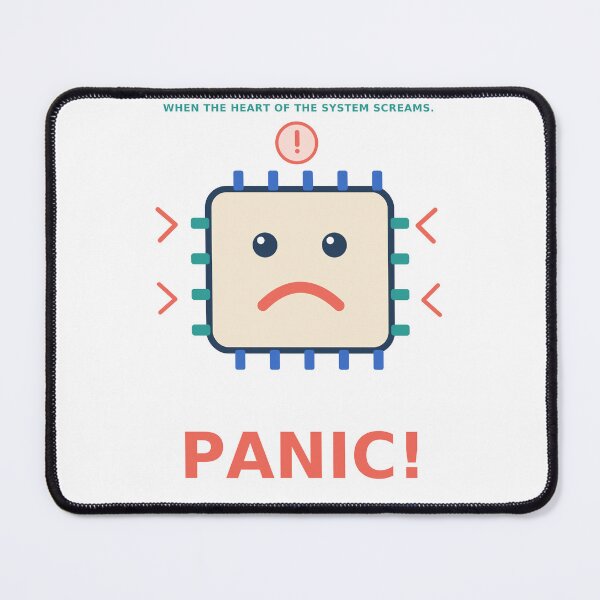 Item preview, Kernel Panic - Funny Linux Sysadmin Error Design designed and sold by Ink and Wink.