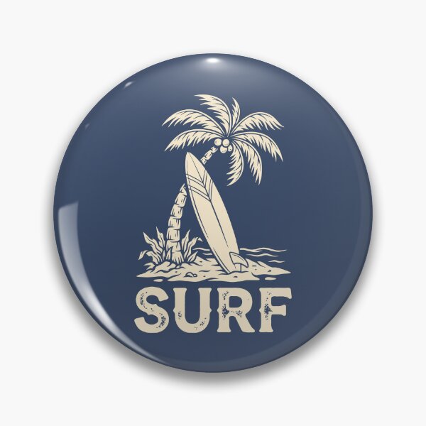 Item preview, Surf Vintage Palm Tree Surfboard Retro Tropical Beach Graphic    designed and sold by KiwiRider.